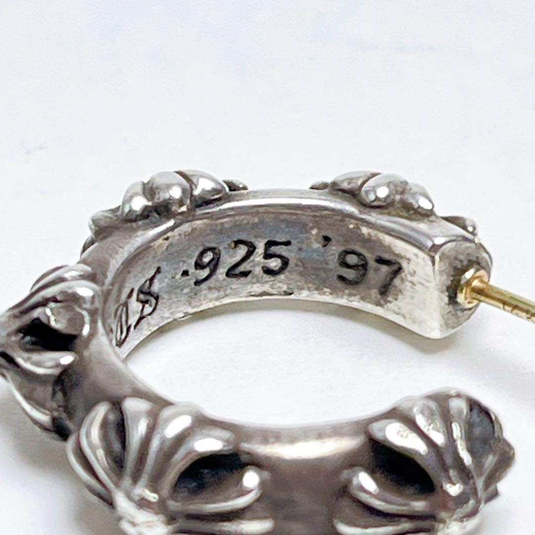 クロムハーツ　クロスバンド　フープ　ピアス　925 キャッチ無し