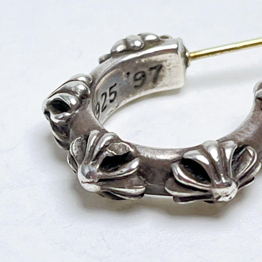 クロムハーツ　クロスバンド　フープ　ピアス　925 キャッチ無し