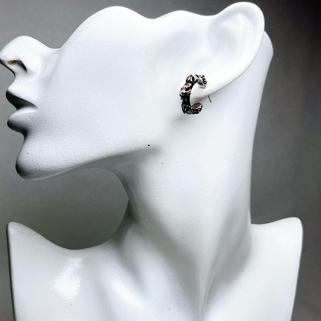 クロムハーツ　クロスバンド　フープ　ピアス　925 キャッチ無し