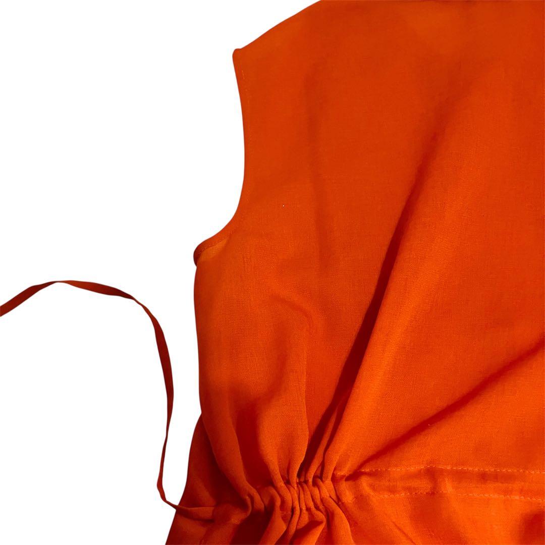 キャサリン様　美品ルネ Rene チュニックワンピース フリル パールボタン34