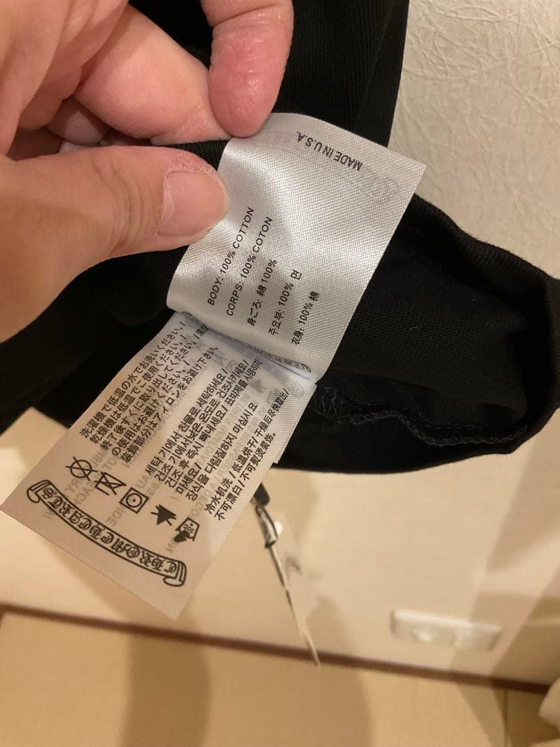 【新品・未使用】CHROME HEARTS ブラック Tシャツ　Lサイズ