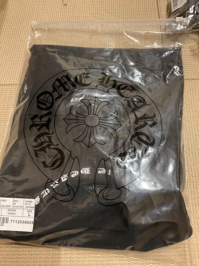 【新品・未使用】CHROME HEARTS ブラック Tシャツ　Lサイズ