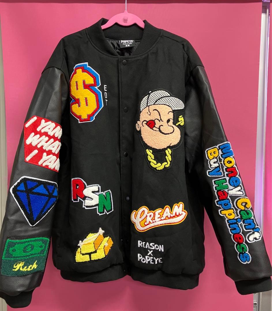 REASON×ポパイ　スタジャン　3XL