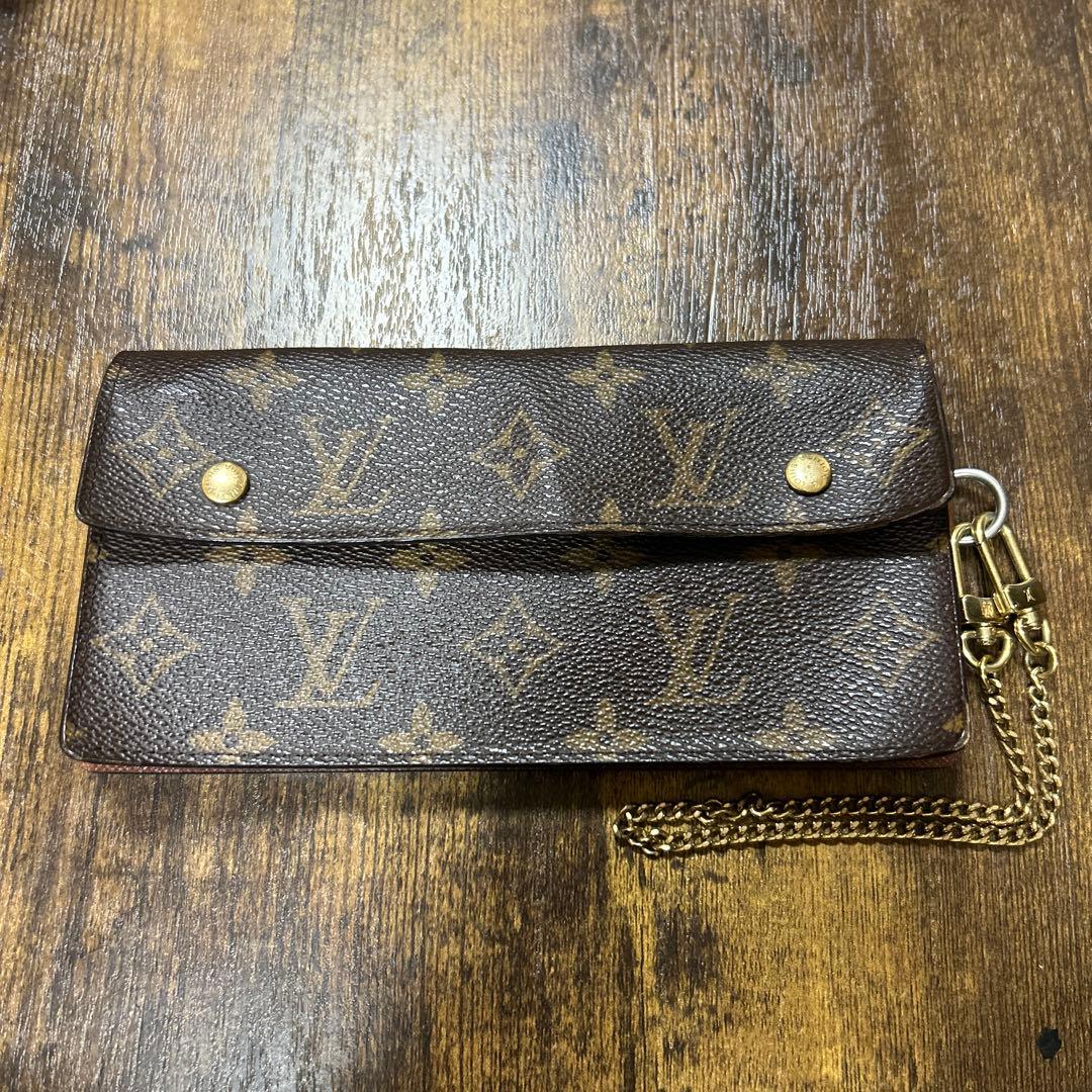 ルイヴィトン モノグラム ポルトフォイユ アコルディオン チェーンウォレット