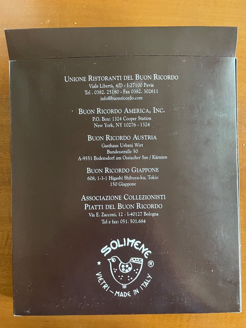 【たかし】ブオンリコルド　イタリアSolimene手作り絵皿 3枚セット