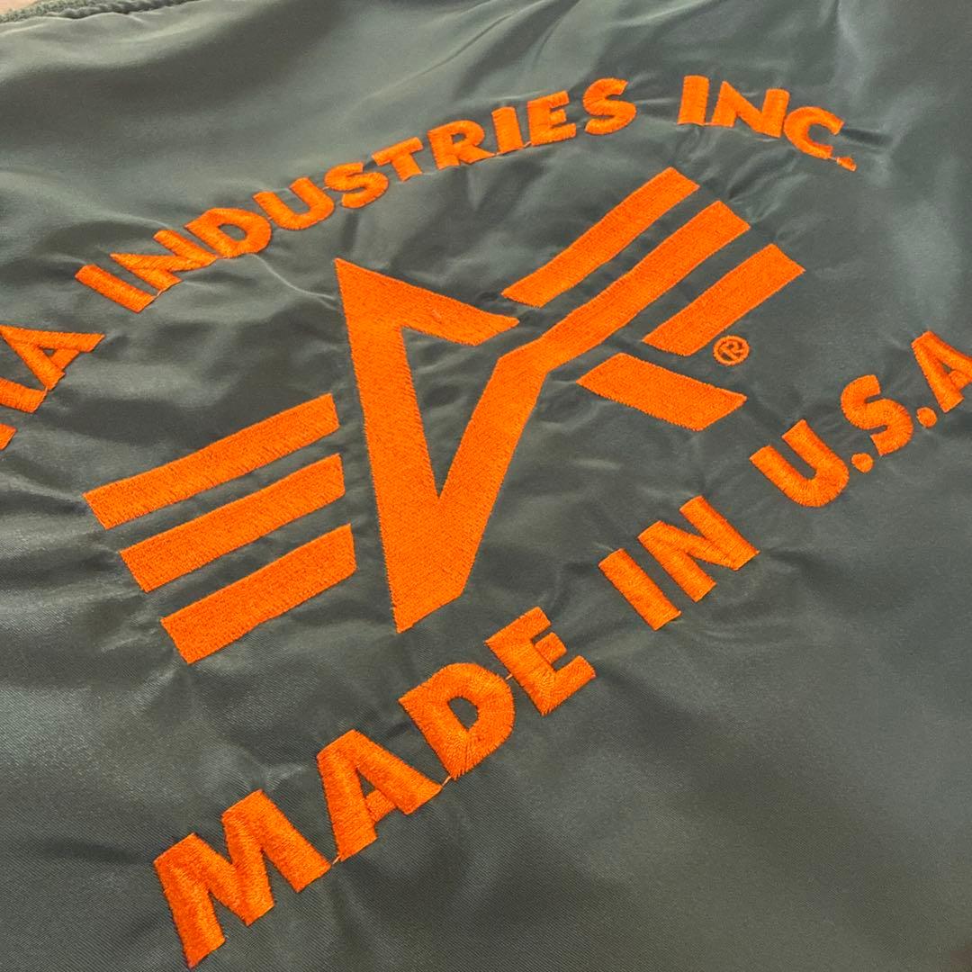 ✨希少✨90s USA製 ALPHA INDUSTRIES MA-1 XL ロゴ