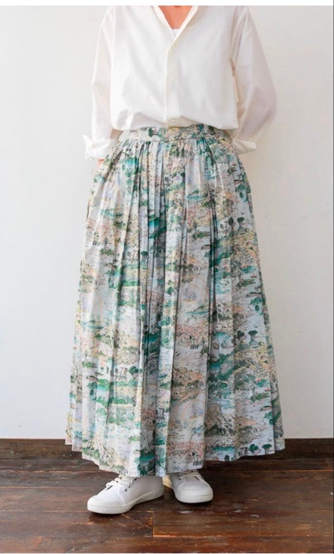 YAECA ヤエカ リバティ柄タックキュロット STORY 