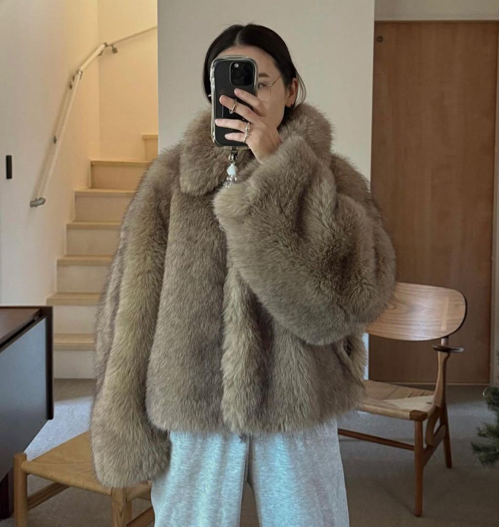 ZARA ファージャケット　ファーコート　leinwande