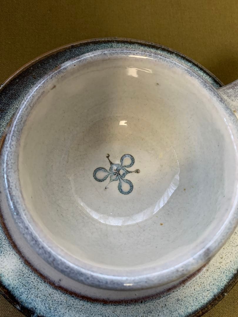 湯町窯エッグベーカー2個セット　海鼠釉