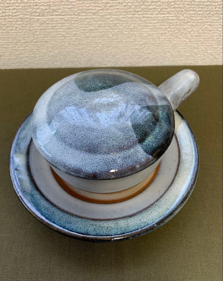 湯町窯エッグベーカー2個セット　海鼠釉