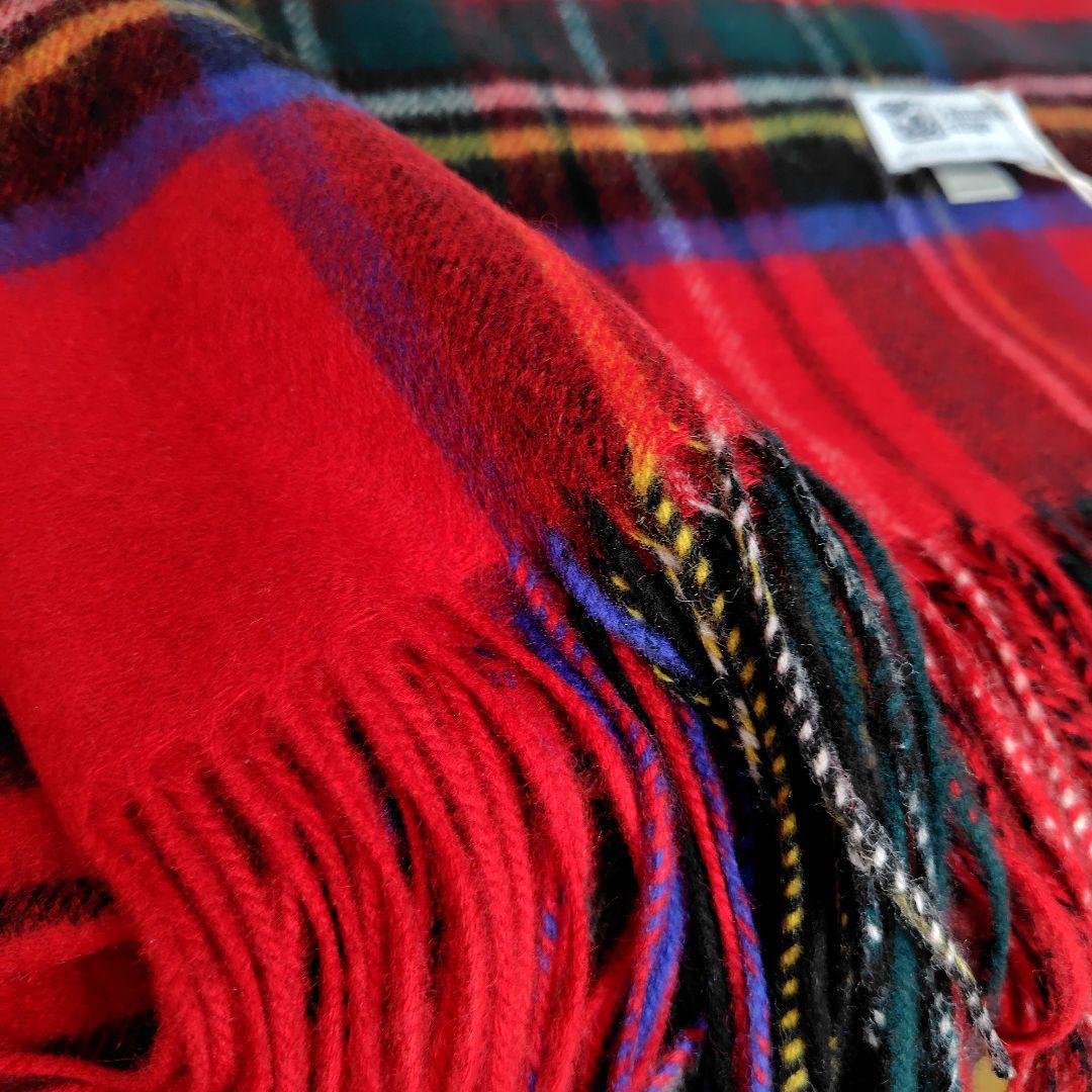 カシミヤJohnstonsジョンストンズ 大判ストール冬小物　ボリュームマフラー