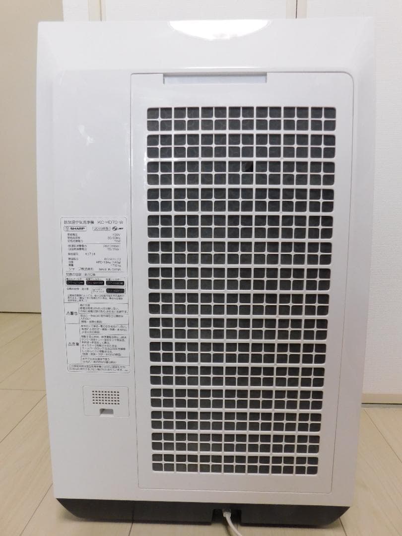 SHARP 除加湿空気清浄機 KC-HD70-W　2019年製造　クリーニング済