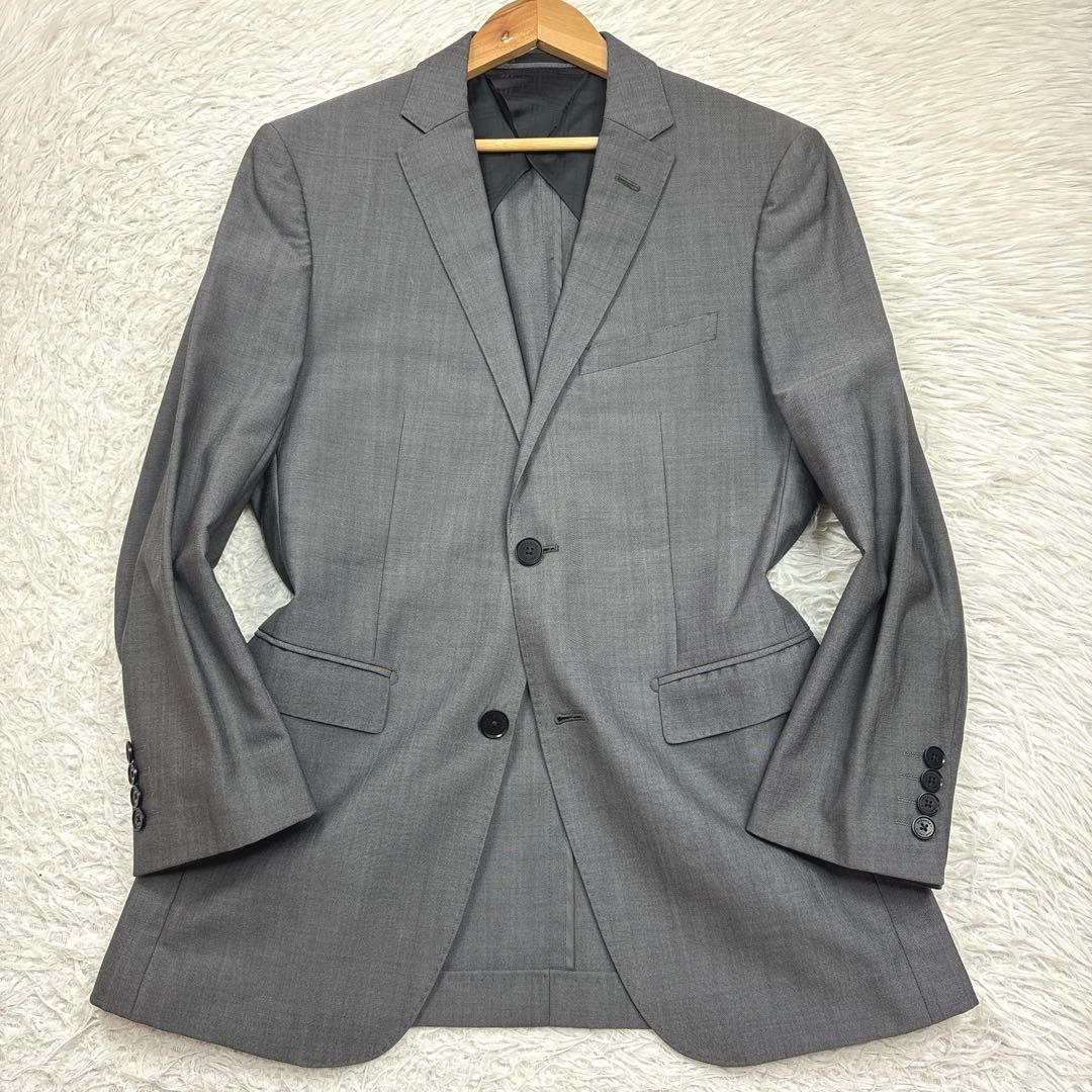 バーバリーブラックレーベル スリーピース スーツ 背抜き シルク