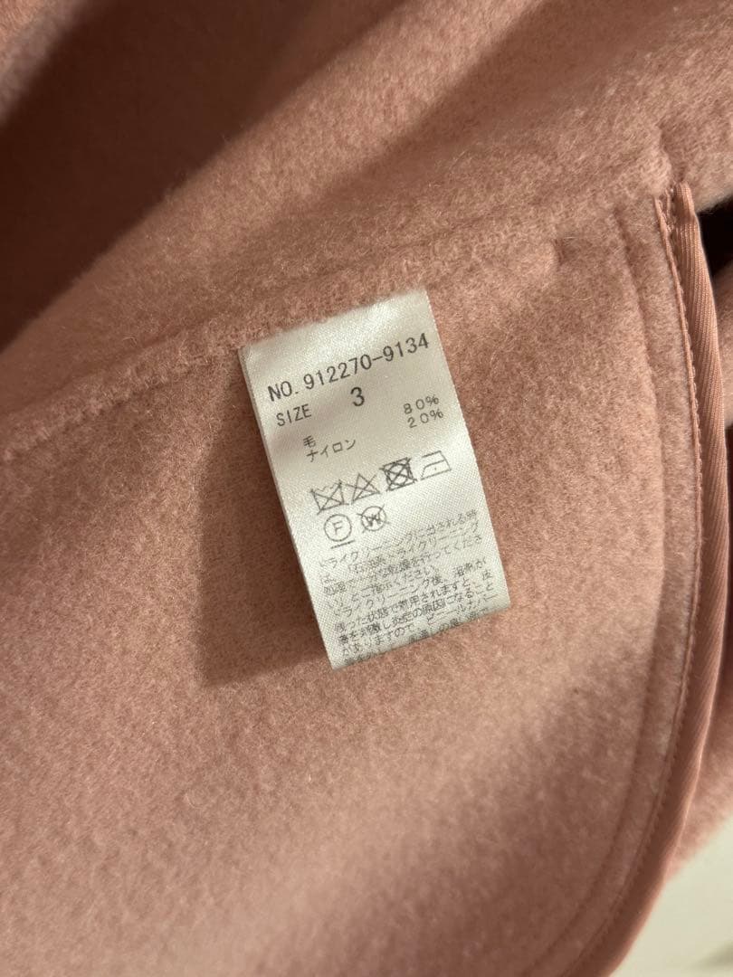 名品✨N.O.R.C ウールリバーコートピンク
