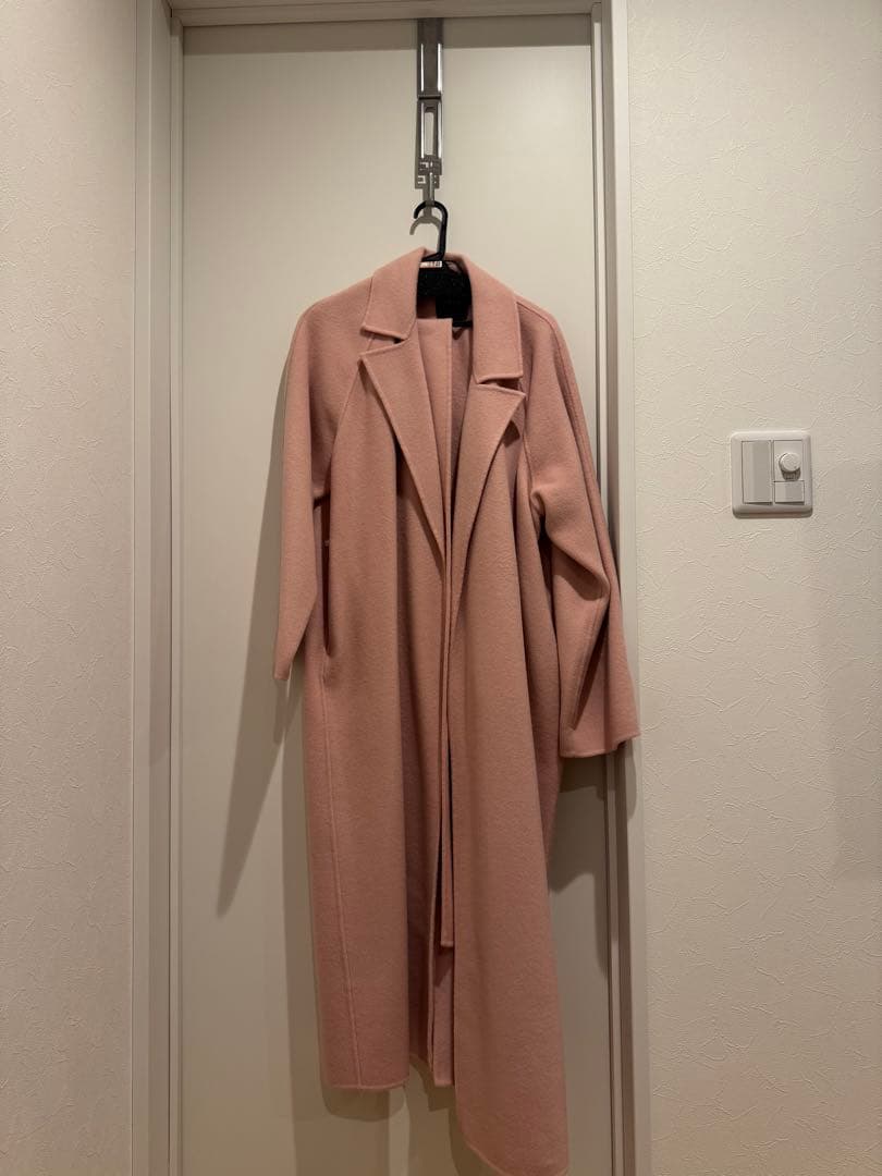 名品✨N.O.R.C ウールリバーコートピンク