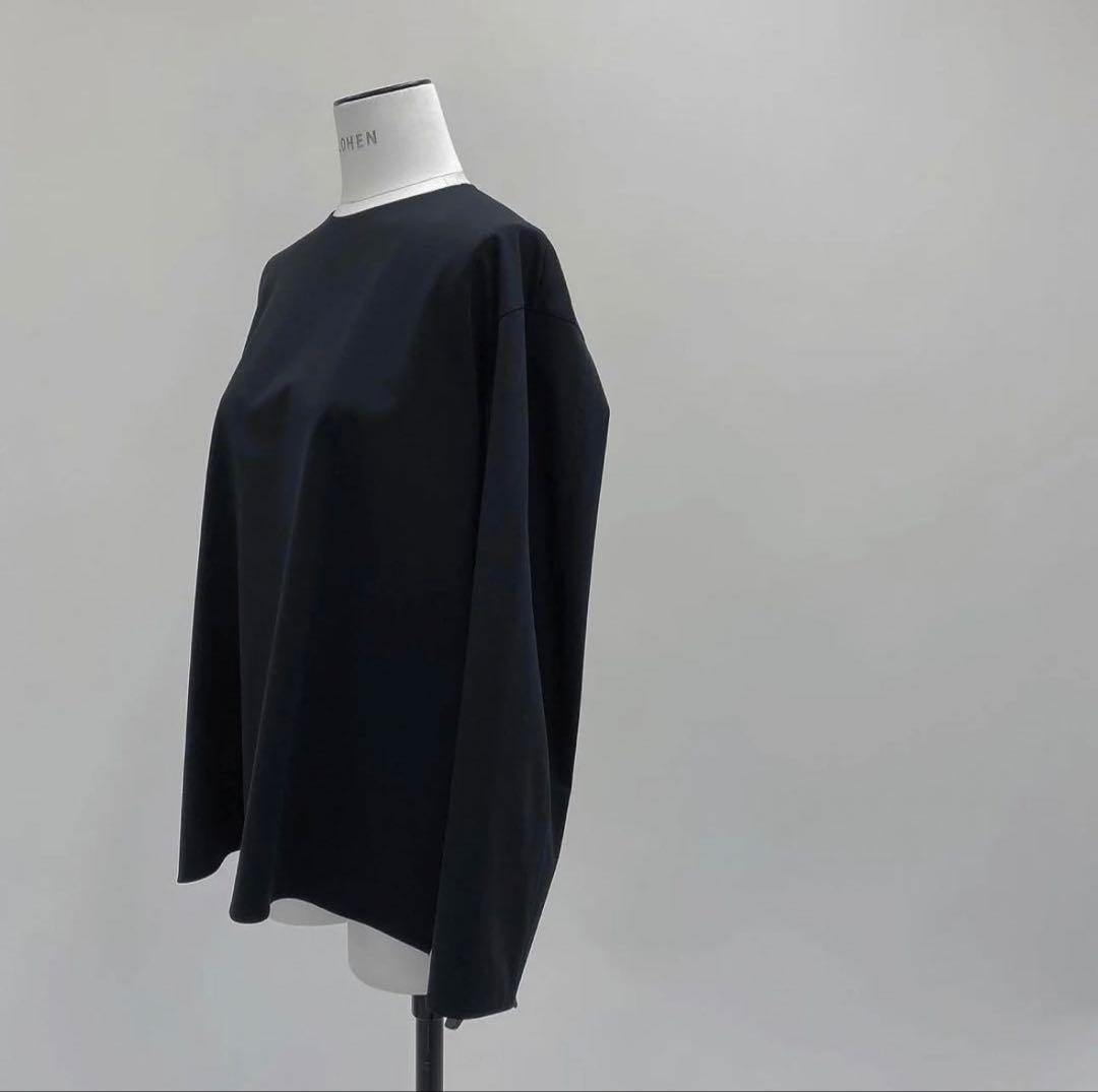 LOHEN ローヘン カーブスリーブロングTシャツ ブラック