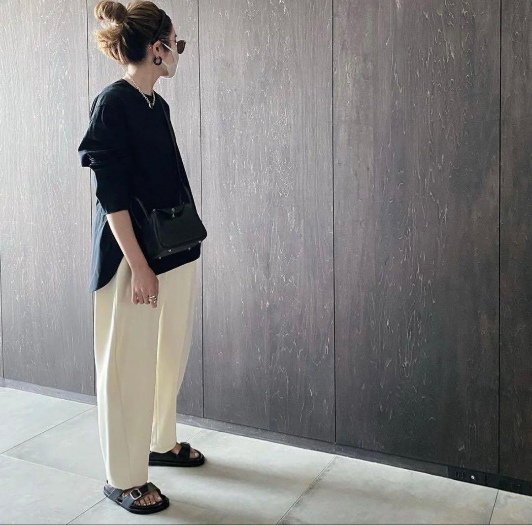 LOHEN ローヘン カーブスリーブロングTシャツ ブラック