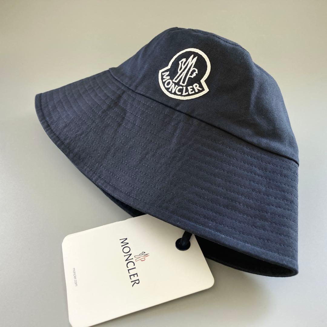新品 未使用 MONCLER モンクレール バケットハット ロゴ レディース S