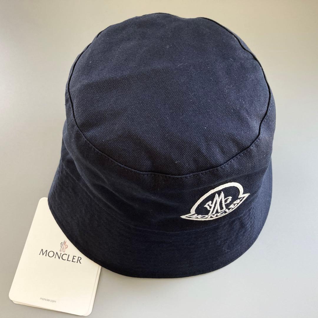 新品 未使用 MONCLER モンクレール バケットハット ロゴ レディース S