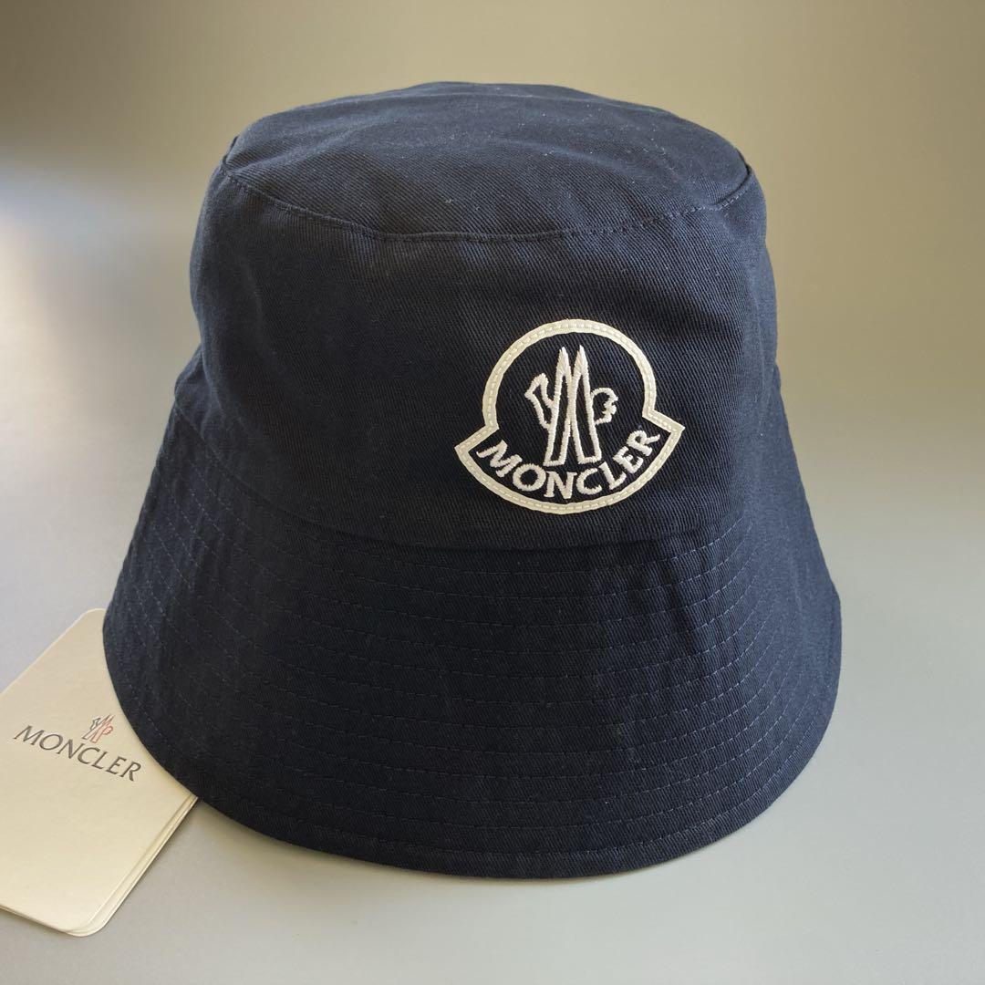 新品 未使用 MONCLER モンクレール バケットハット ロゴ レディース S