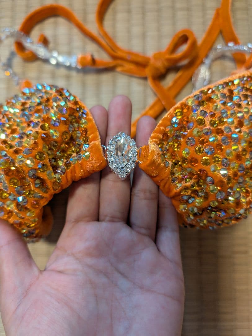 【未使用】SeasonBikini コンテストビキニ オレンジ サマスタ FWJ