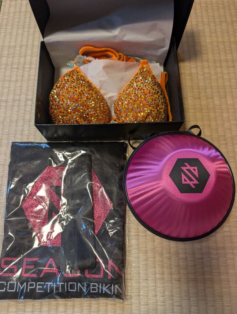 【未使用】SeasonBikini コンテストビキニ オレンジ サマスタ FWJ