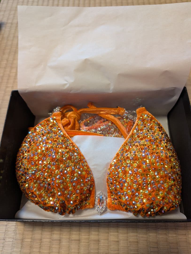 【未使用】SeasonBikini コンテストビキニ オレンジ サマスタ FWJ