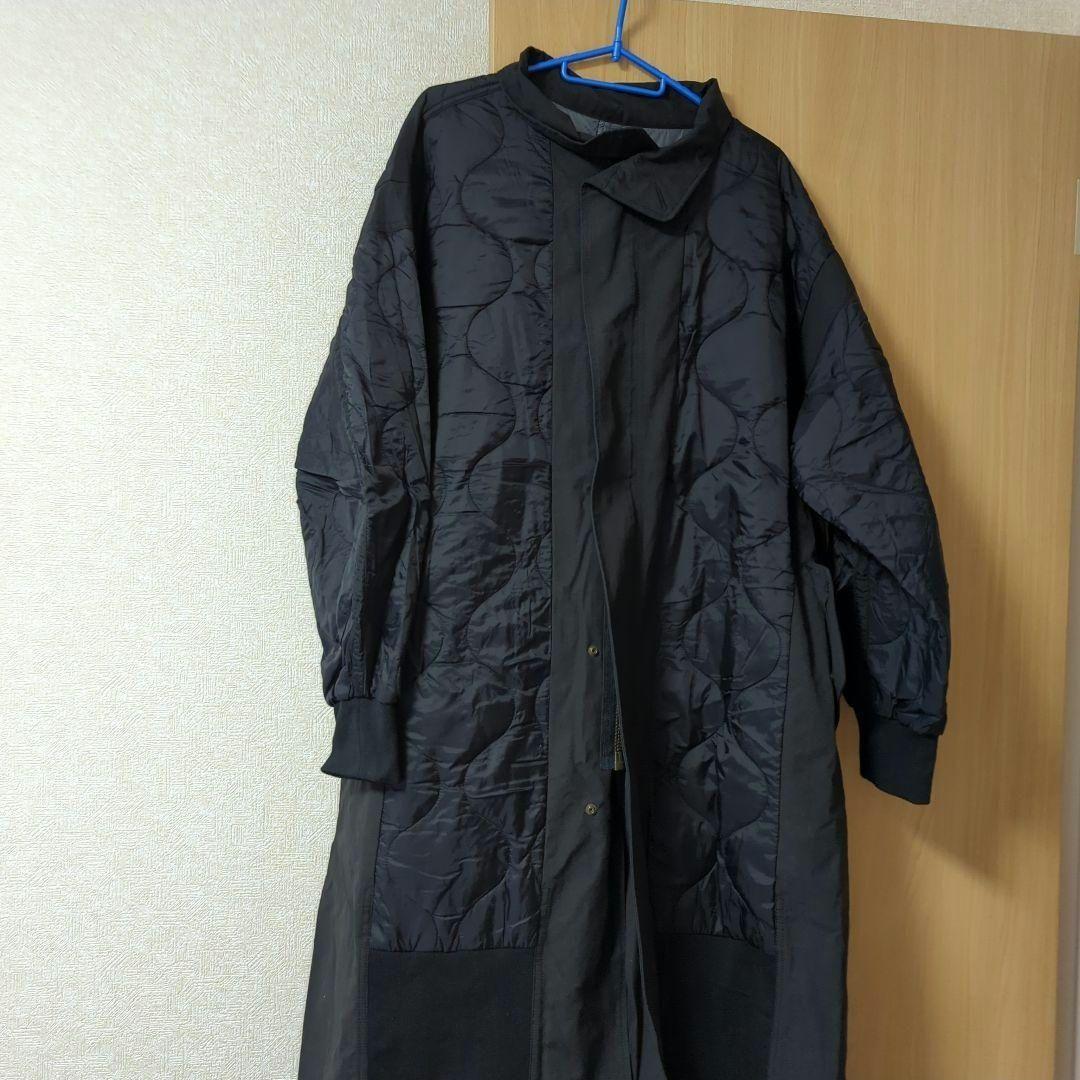 etsinta/エシンタ 切替マキシミリタリーコート ブラック