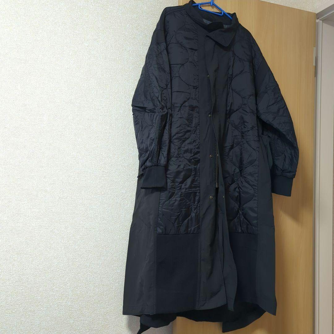 etsinta/エシンタ 切替マキシミリタリーコート ブラック