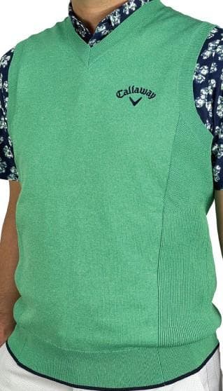 キャロウェイC23119100メンズベスト　グリーン 　LLサイズ