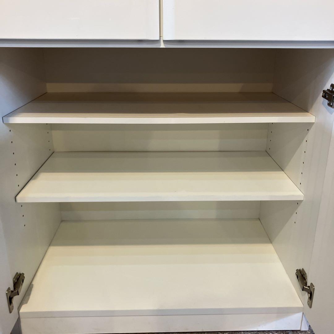 送料込み❗️ニトリ　キッチンボード　食器棚　キッチン収納　幅80cm 棚高さ調整可