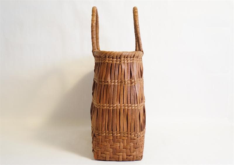 山葡萄 籠 かごバッグ カゴ 網代編み 中布と内ポケット付き　匠の技 手編み