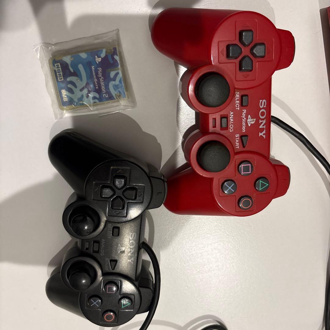 PS2 本体　シナバーレッド　SCPH90000 スーパーファミコン本体　セット