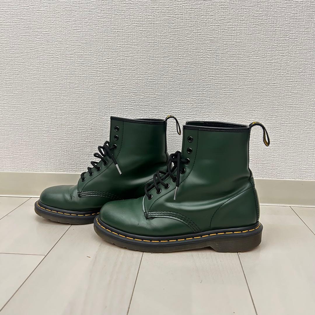 ドクターマーチン 8ホール ブーツ グリーン