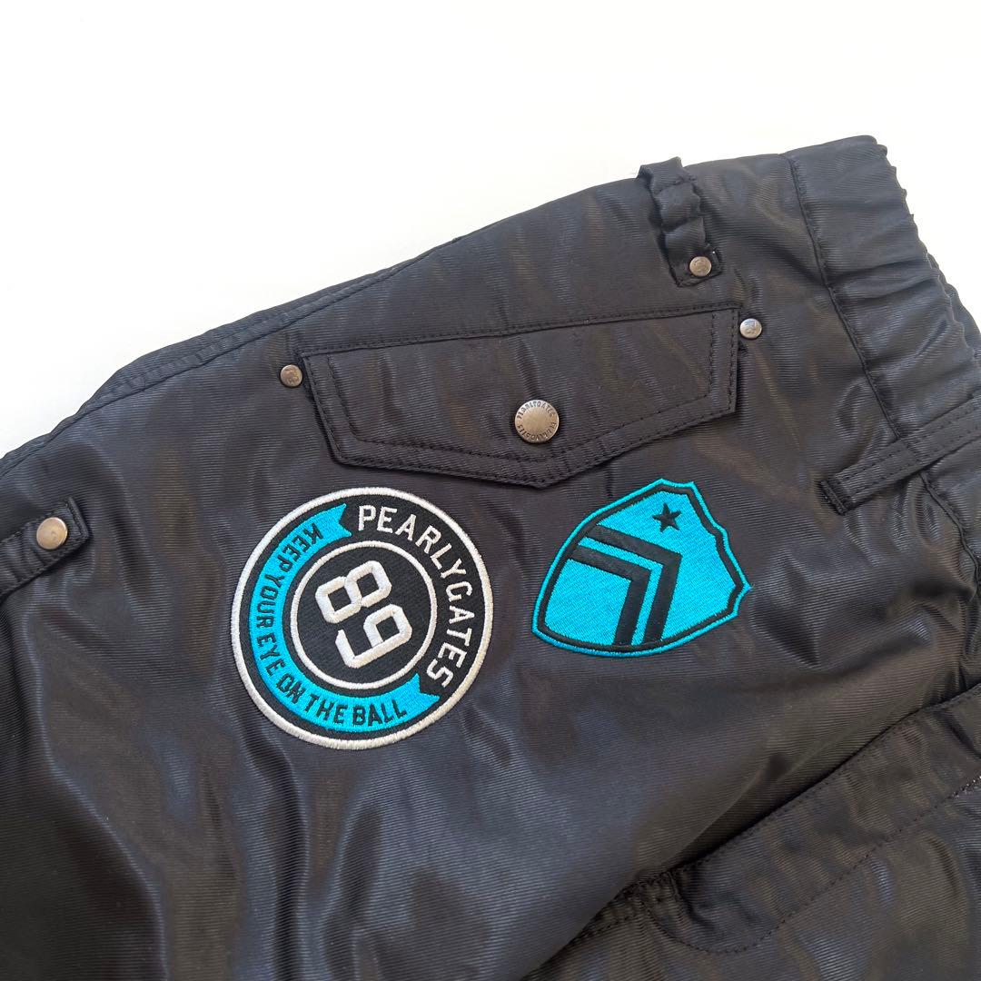 Pearly gates パーリーゲイツ　ワッペン　中綿　パンツ　ナイロン　M