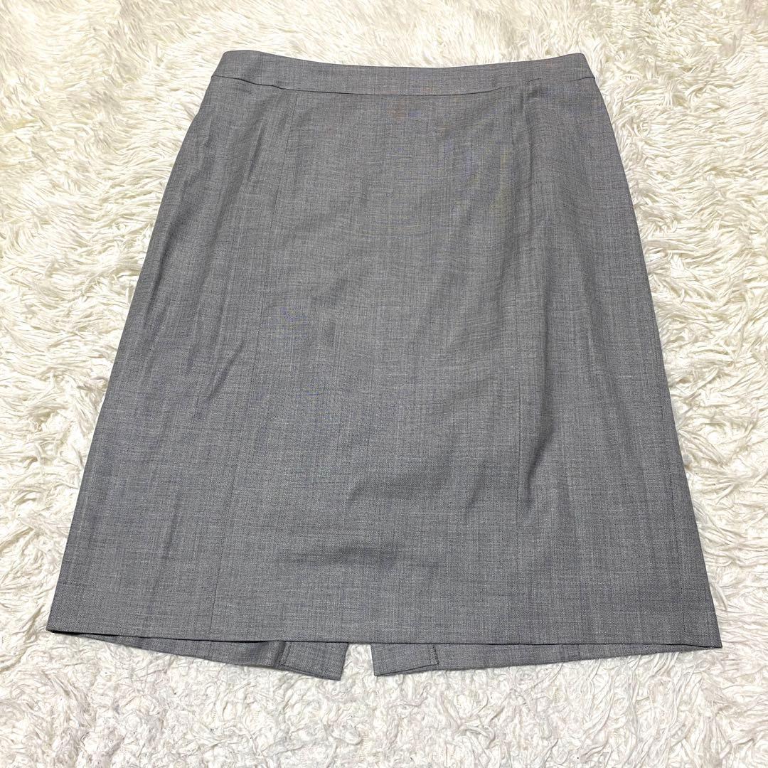 美品✨23区 セットアップ ビジネス ジャケット スカート 大きいサイズ グレー
