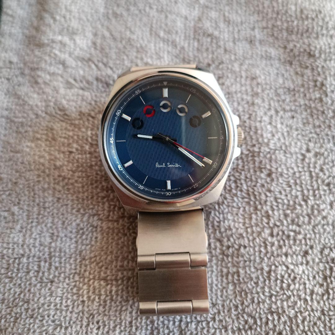 Paul Smith ファイブアイズ腕時計 シルバー/青