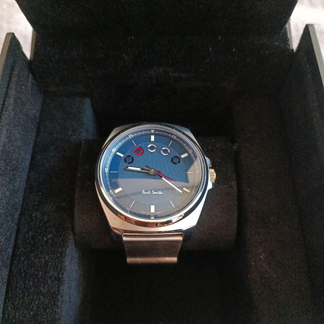 Paul Smith ファイブアイズ腕時計 シルバー/青