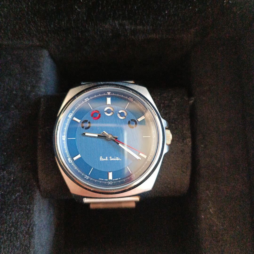 Paul Smith ファイブアイズ腕時計 シルバー/青