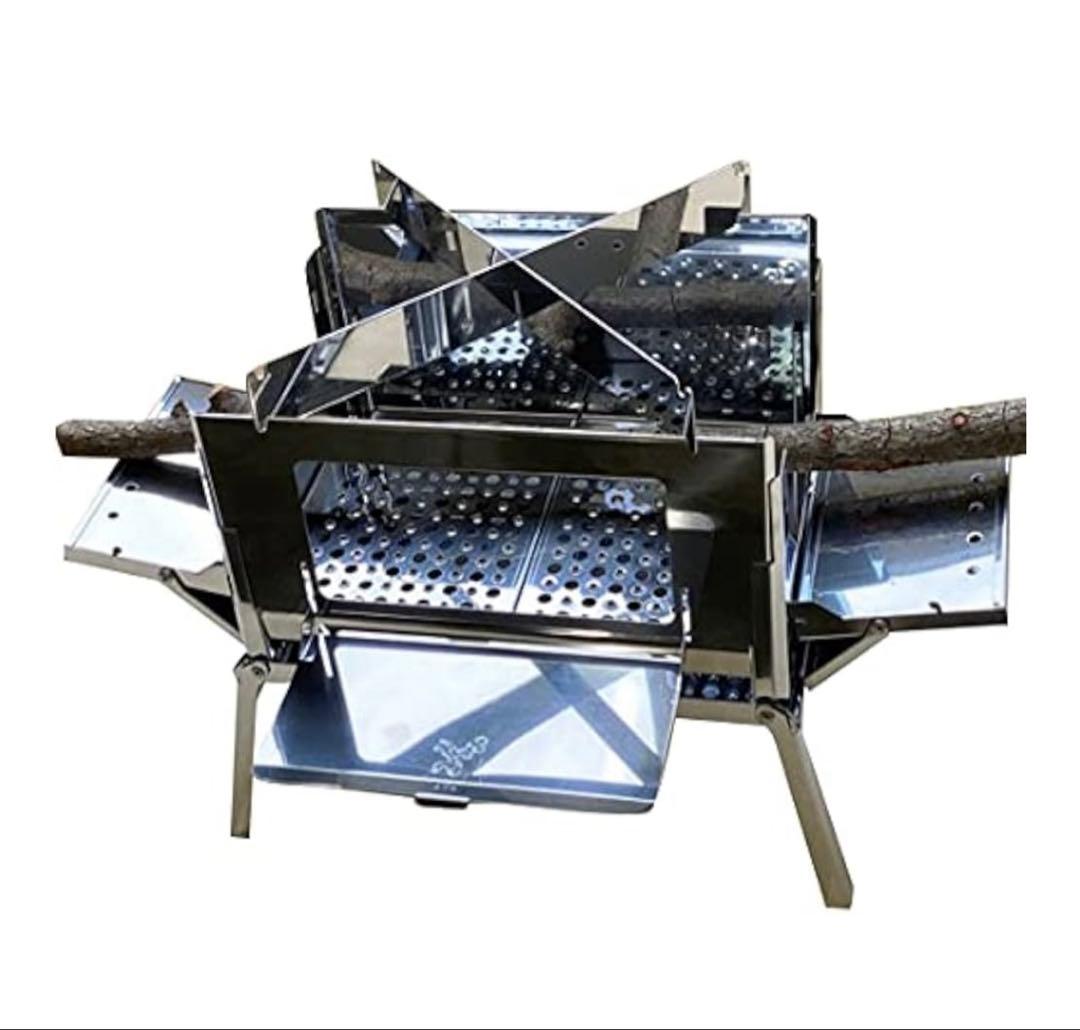 新品　笑's　コンパクト焚き火グリル　B-GO-WING SHO-008-00