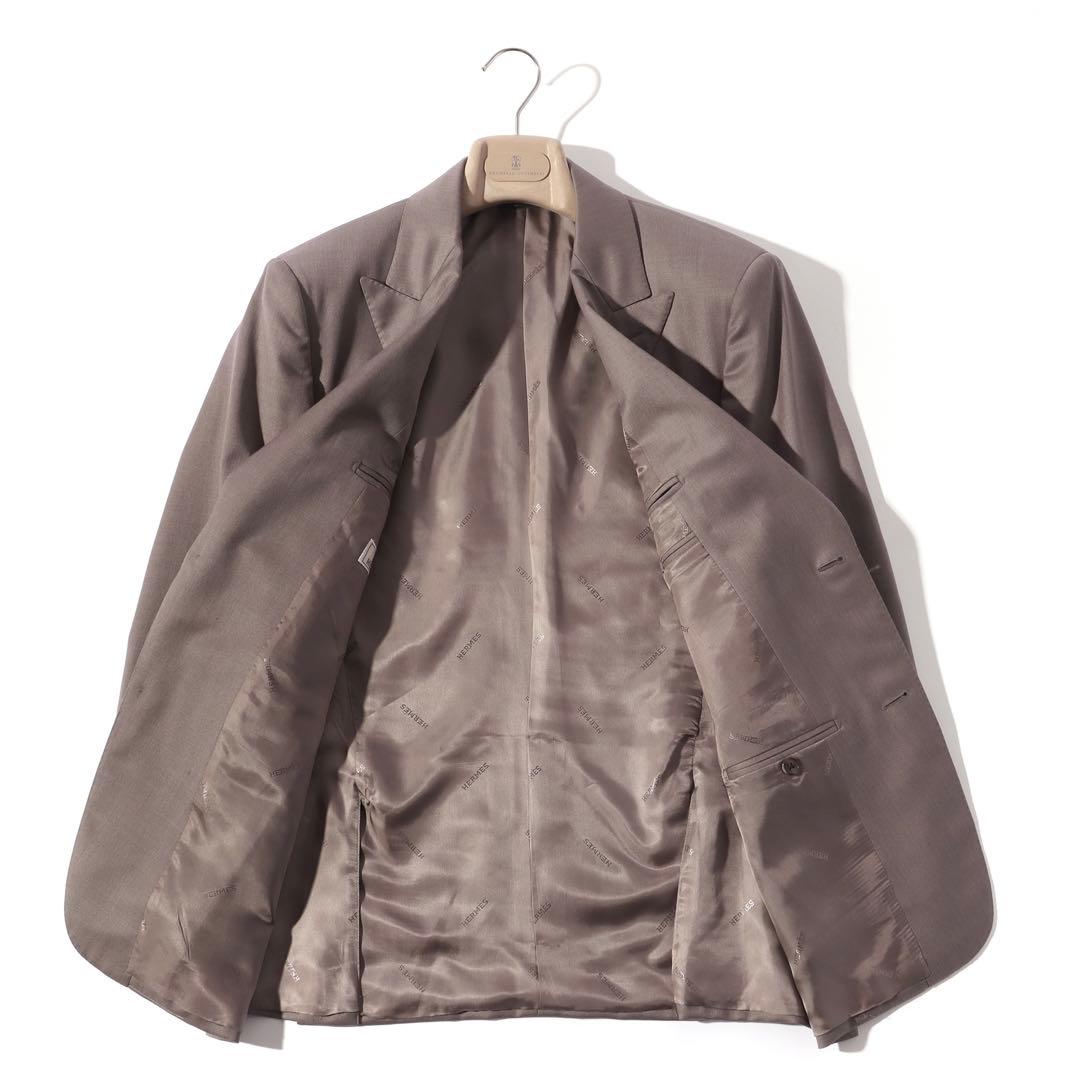 HERMES エルメス セットアップ スーツ グレージュ 50・48 L〜XL