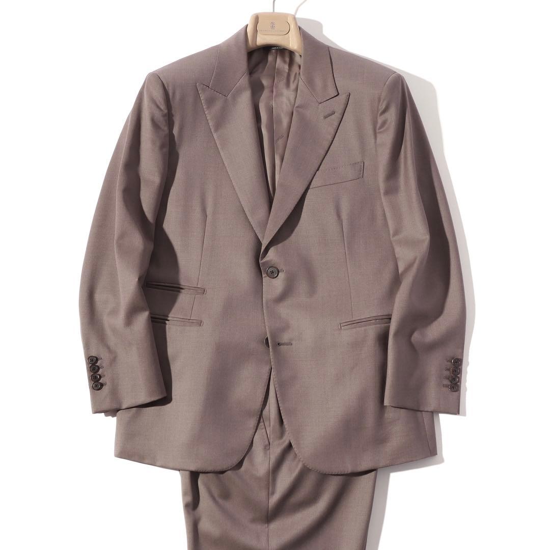 HERMES エルメス セットアップ スーツ グレージュ 50・48 L〜XL