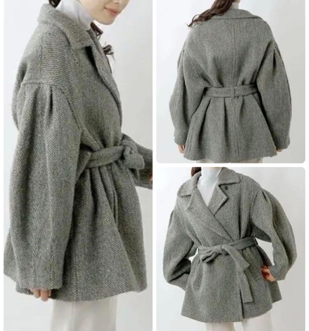CLANE クラネ　MIX LOOP TWEED BOX COAT ツイード