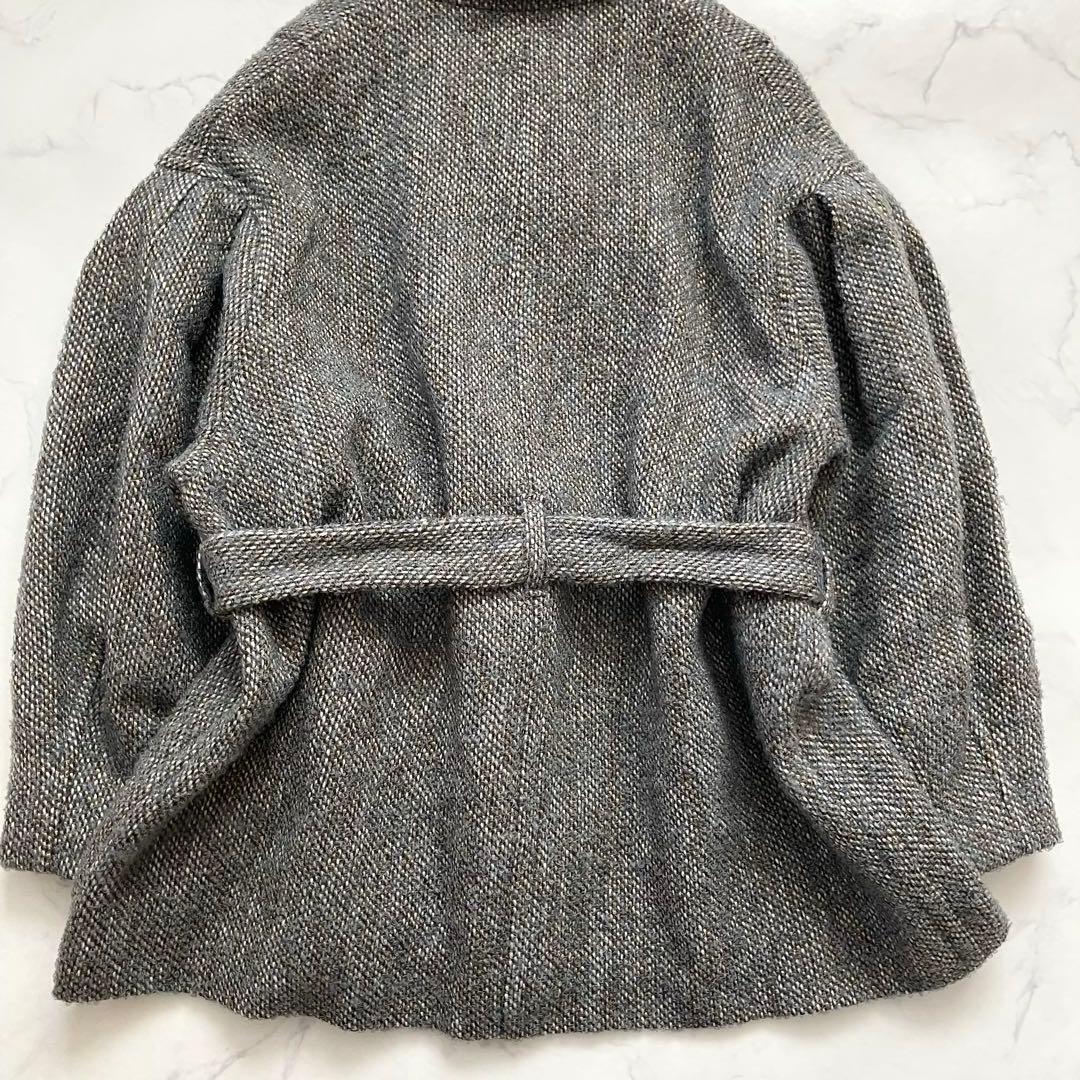 CLANE クラネ　MIX LOOP TWEED BOX COAT ツイード