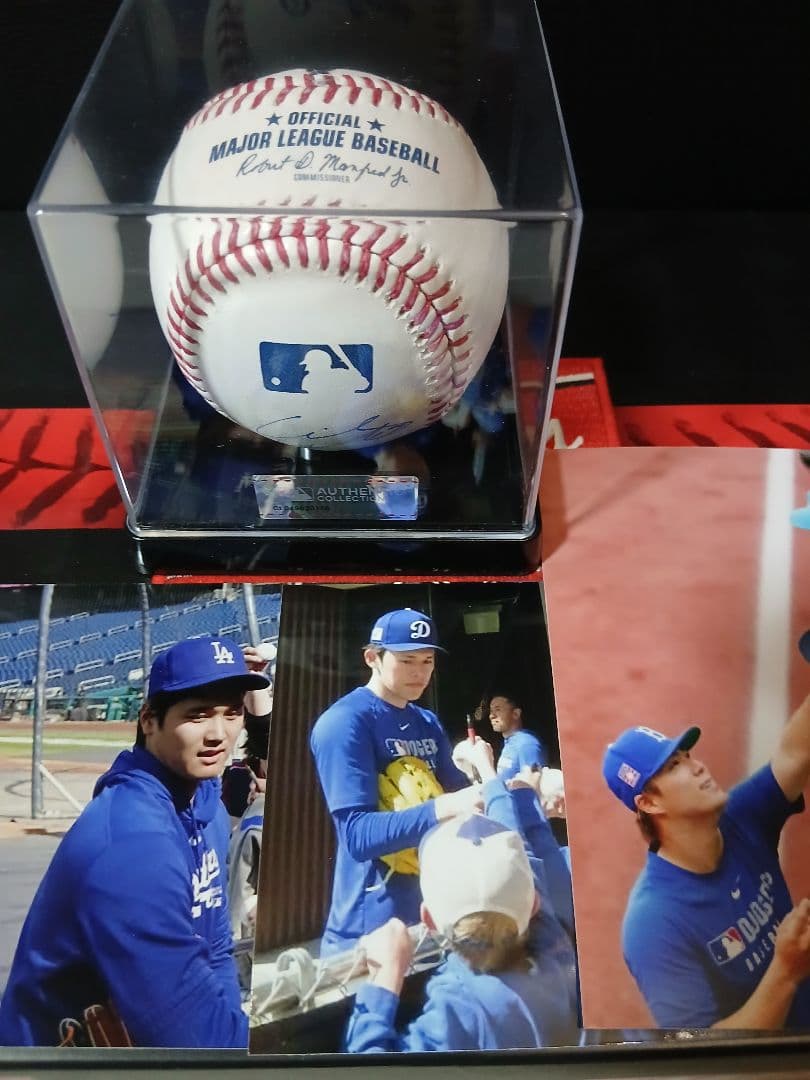 写真付き！大谷翔平　山本由伸　佐々木朗希　直筆サインボール MLB公式球　試合球