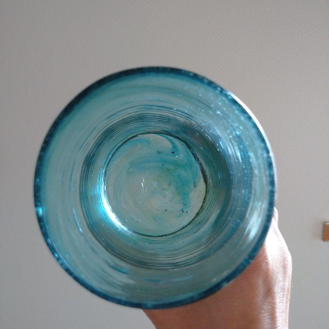 小谷真眞倉敷ガラス吹きガラスハンドメイドガラス花瓶コップ