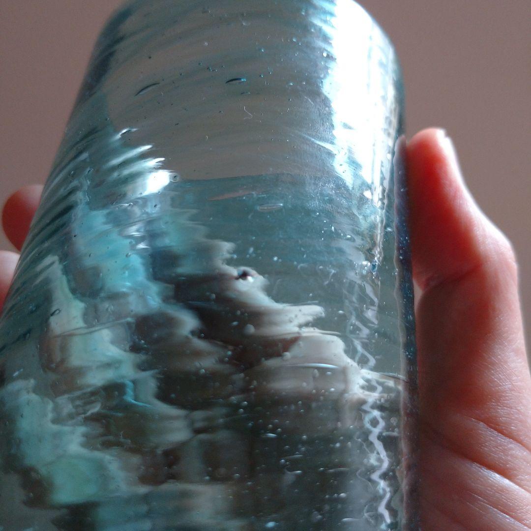 小谷真眞倉敷ガラス吹きガラスハンドメイドガラス花瓶コップ