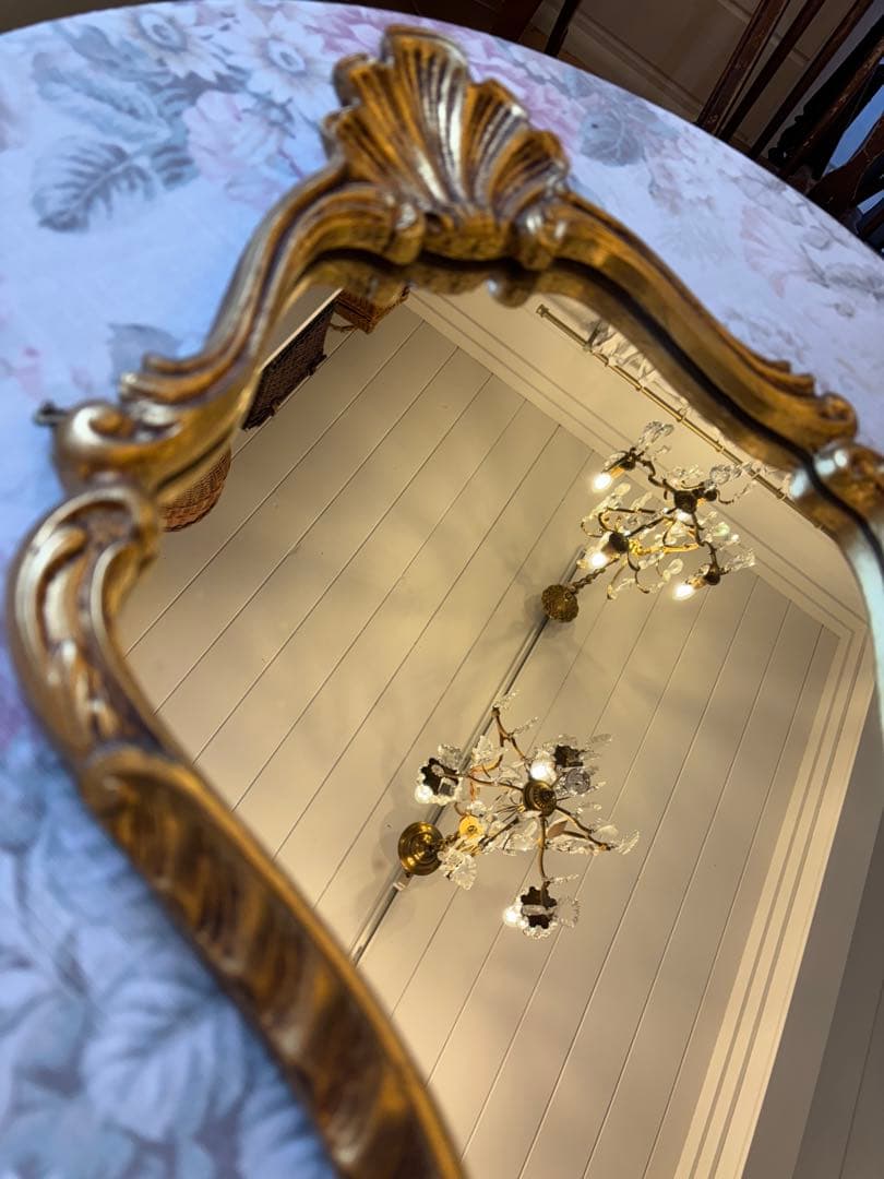 バロックスタイル ゴールド壁掛け鏡