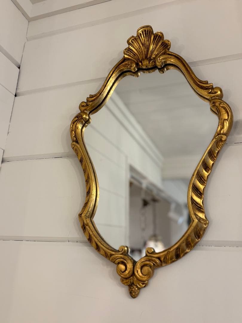 バロックスタイル ゴールド壁掛け鏡