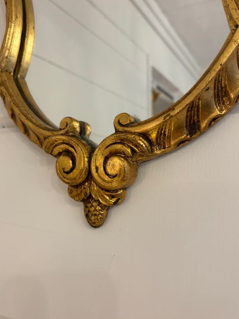 バロックスタイル ゴールド壁掛け鏡